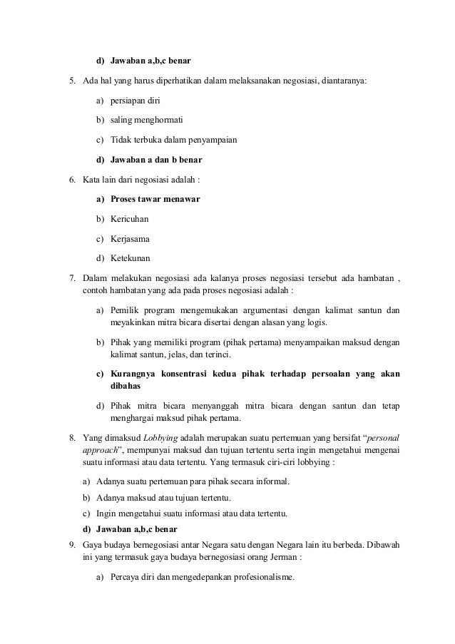 Lengkap Tentang Negosiasi