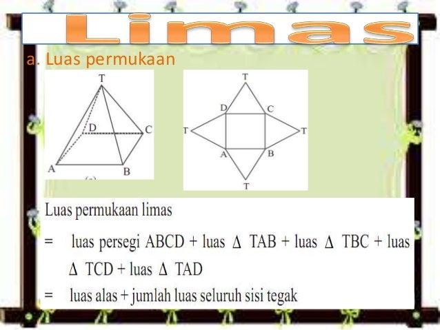 volume dan luas permukaan bangun ruang