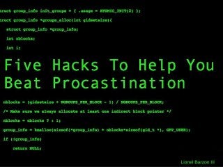 5 Hacks to Help You Beat Procrastination from Lionel Barzon III