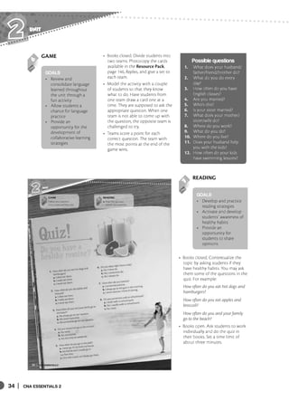 34 | CNA ESSENTIALS 2
UNIT
GOALS
Possible questions
GOALS
 