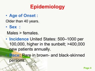Basal cell carcinoma (BCC)