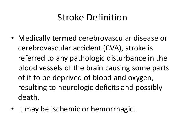 Basal ganglia stroke Basal ganglia stroke