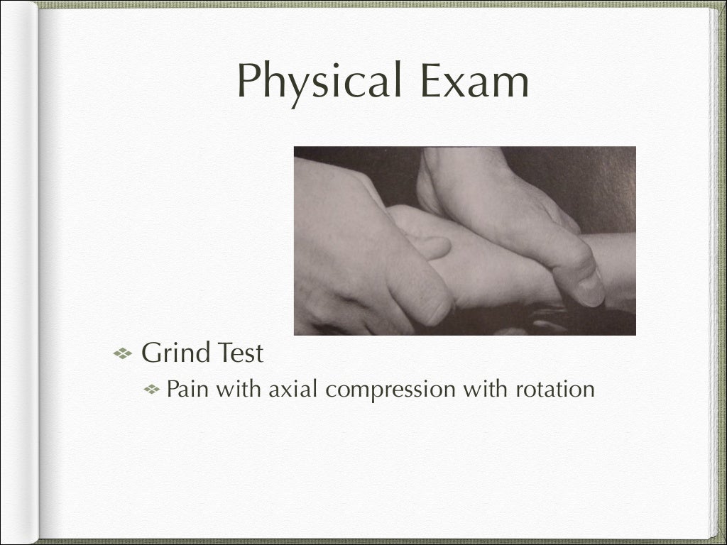 Basal joint arthritis presentation