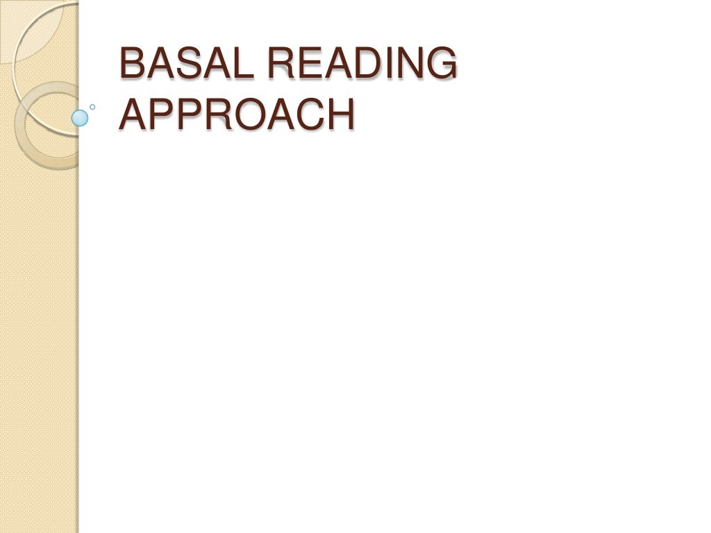 Basal reading approach
