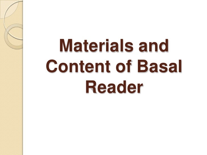 Basal reading approach