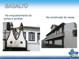 No enquadramento de
portas e janelas: Na construção de casas:
 