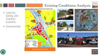 Existing Conditions Analysis
 Land Use,
Zoning, and
Character
Economic
 Environmental
Existing Land Use
 