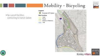 Mobility - Bicycling
No current facilities
connecting to transit station
 