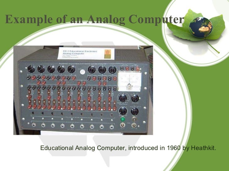 Analog and Digital Computers