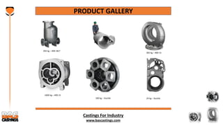 Castings For Industry
www.bascastings.com
PRODUCT GALLERY
204 kg – 400-18LT
1600 kg – 400-15
305 kg – 400-15
24 kg – Ductile100 kg – Ductile
 