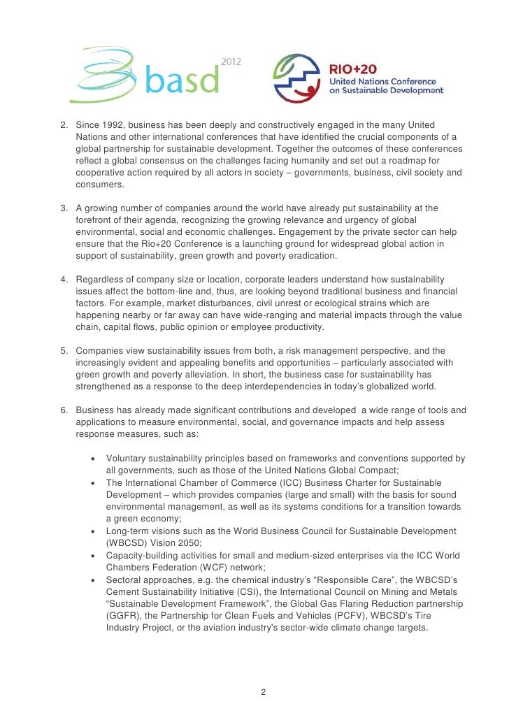 BASD Contribution to the Rio+20 Compilation Document Slide 2