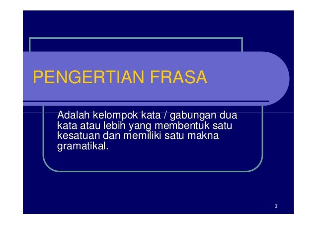 Jenis Jenis Frasa Dlm Bhs Indonesia