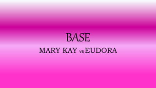 BASE
MARY KAY vs EUDORA
 