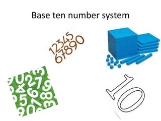 Base ten number system
 