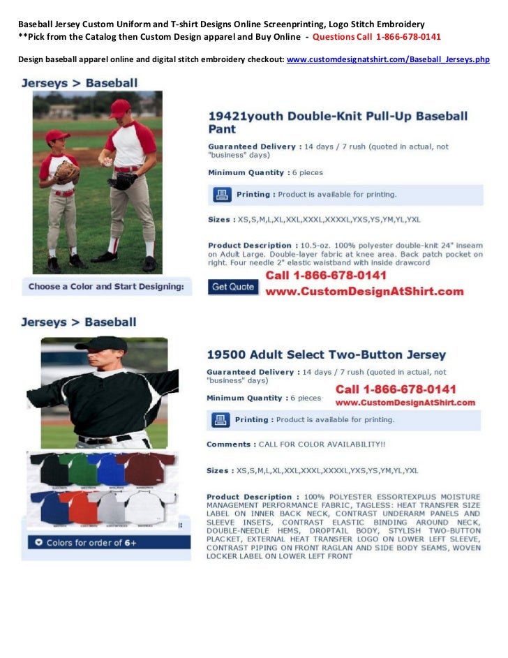 design baseball shirts online