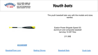 Easton YB14X3 XL3 Aluminum Youth Baseball Bat 