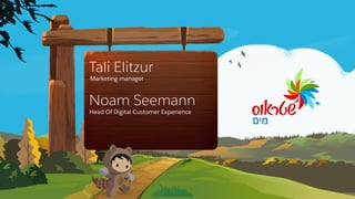 Marketing manager
Head Of Digital Customer Experience
Tali Elitzur
Noam Seemann
 