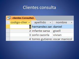 Clientes consulta