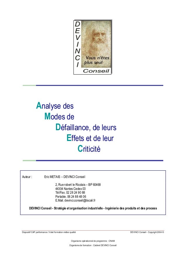 Base de connaissance amdec