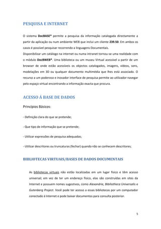 Base De Dados Documentais