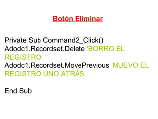 Base de datos alumnos 2011