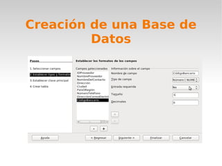 Creación de una Base de Datos