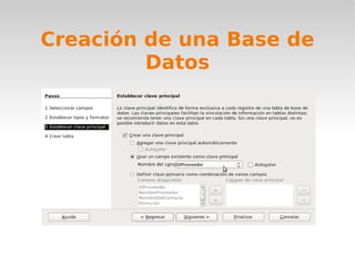 Creación de una Base de Datos
