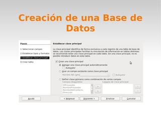 Creación de una Base de Datos