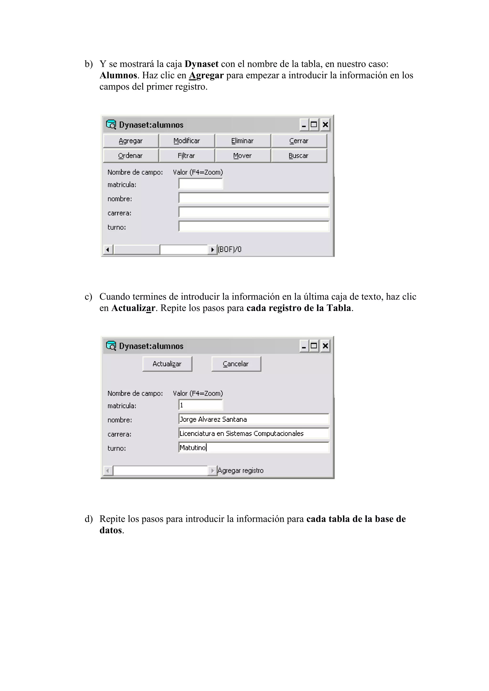 Base De Datos Con Visual Basic6.0