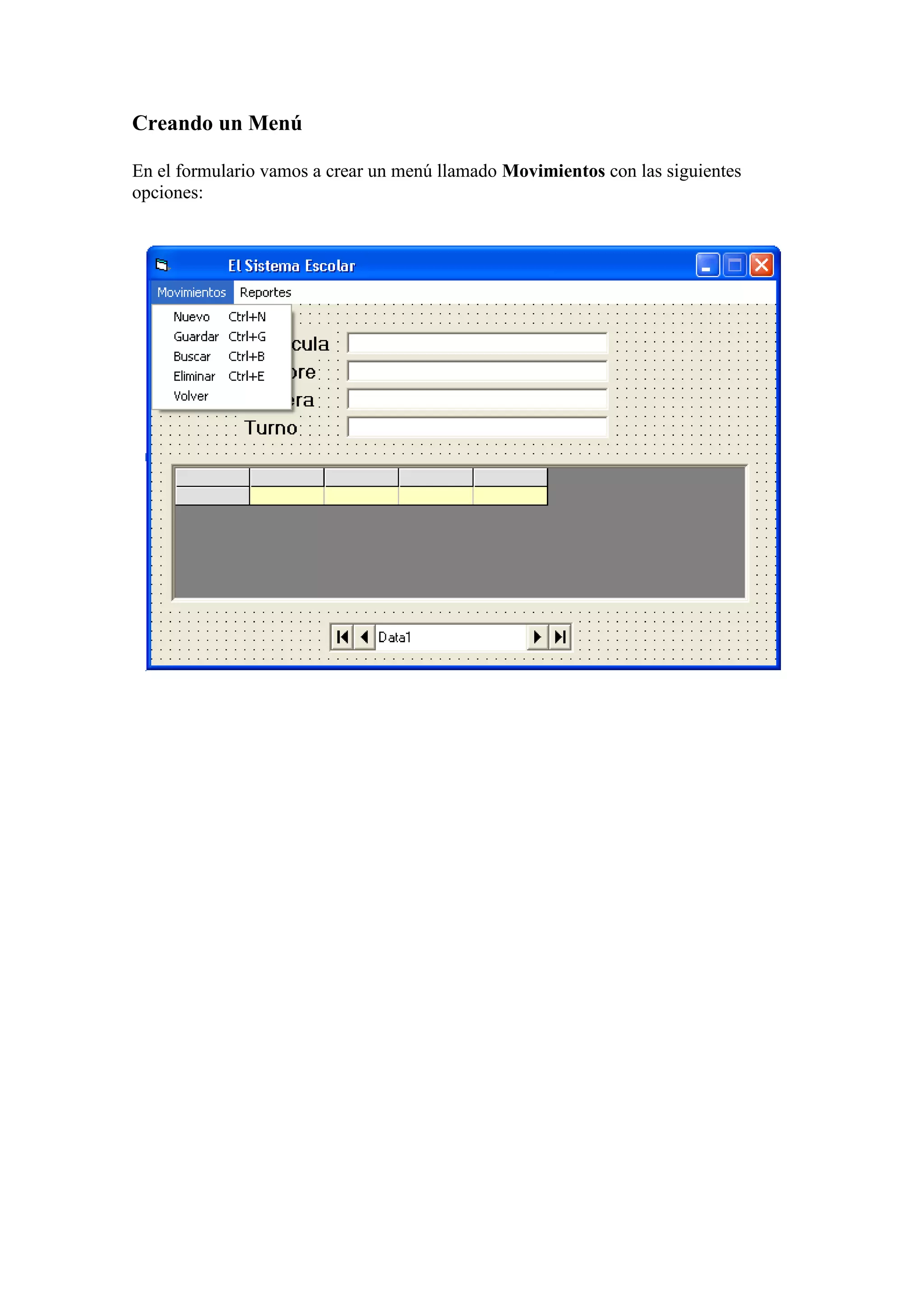Base De Datos Con Visual Basic6.0
