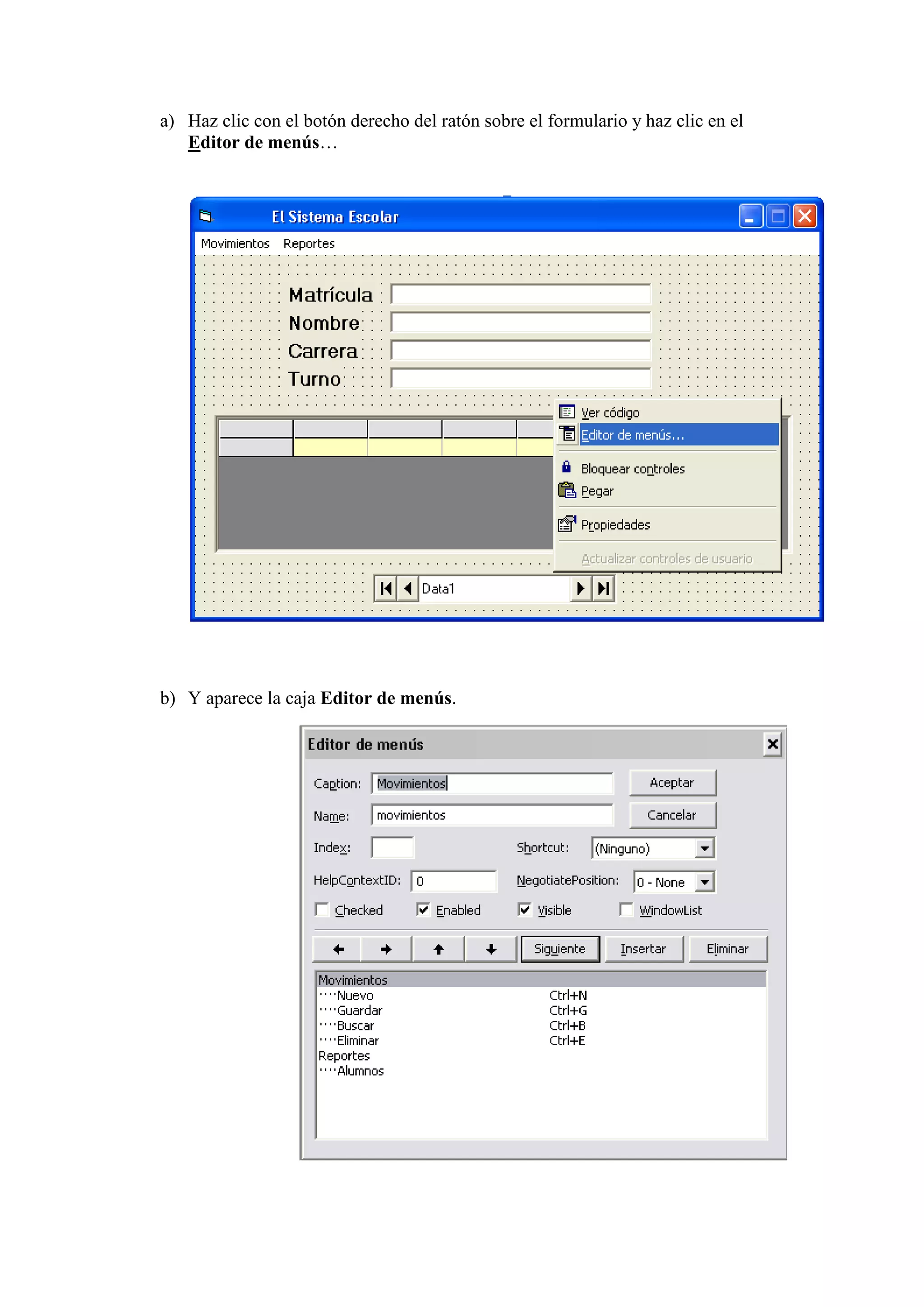 Base De Datos Con Visual Basic6.0