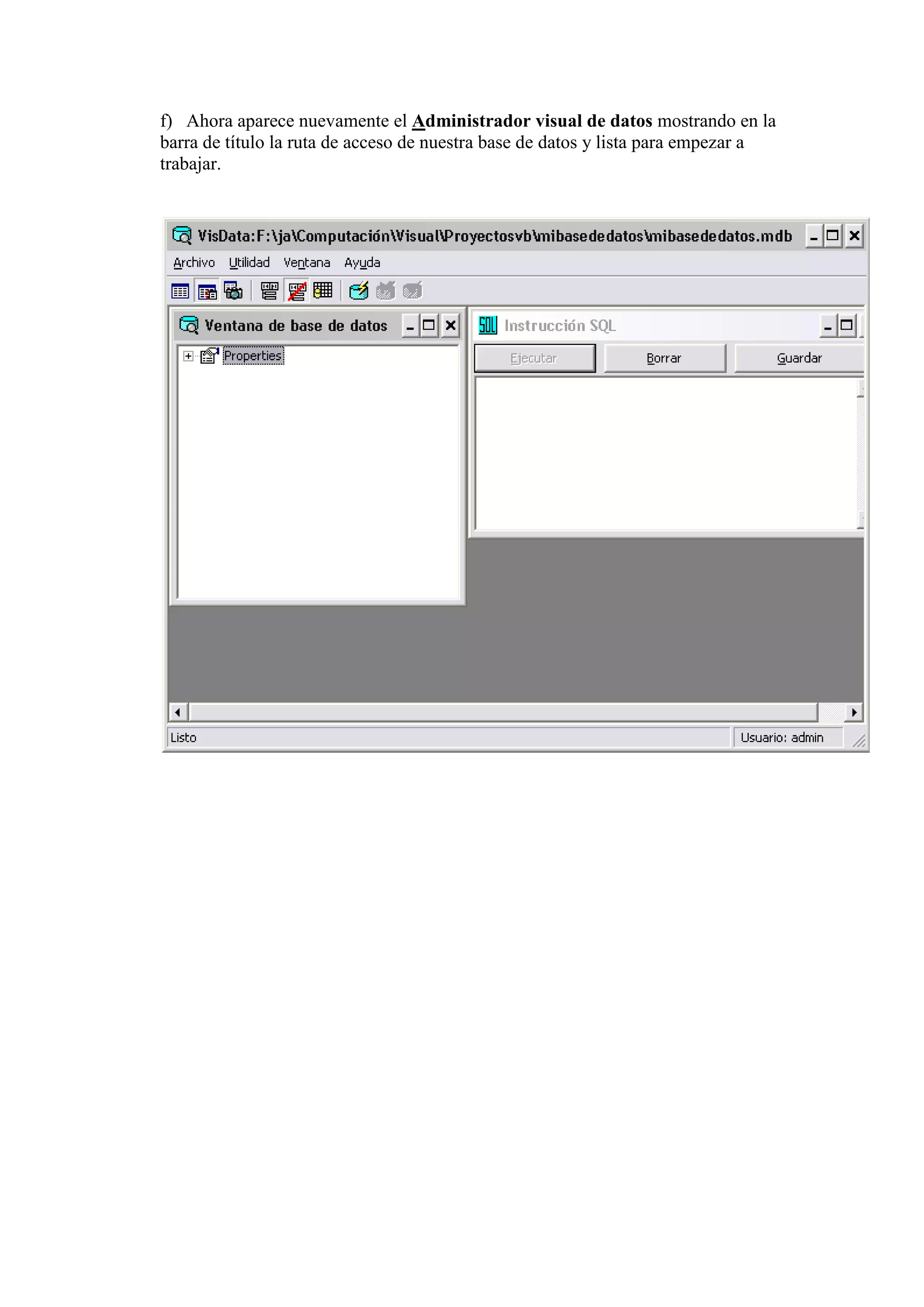 Base De Datos Con Visual Basic6.0