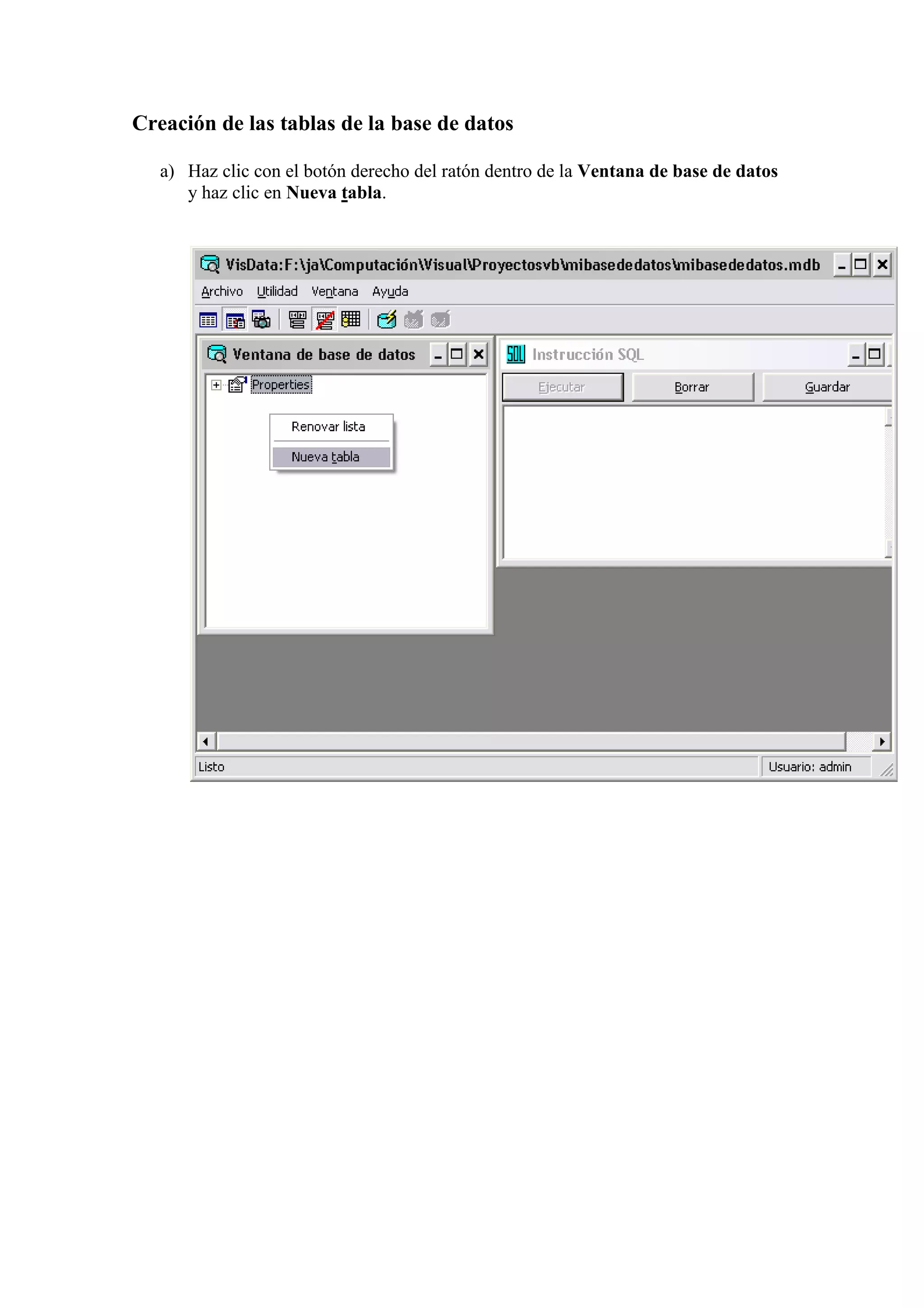 Base De Datos Con Visual Basic6.0