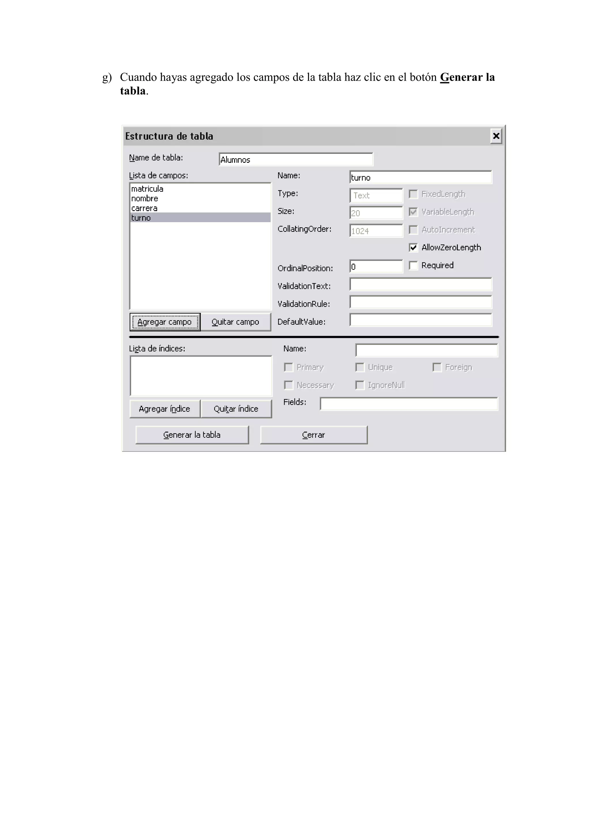Base De Datos Con Visual Basic6.0