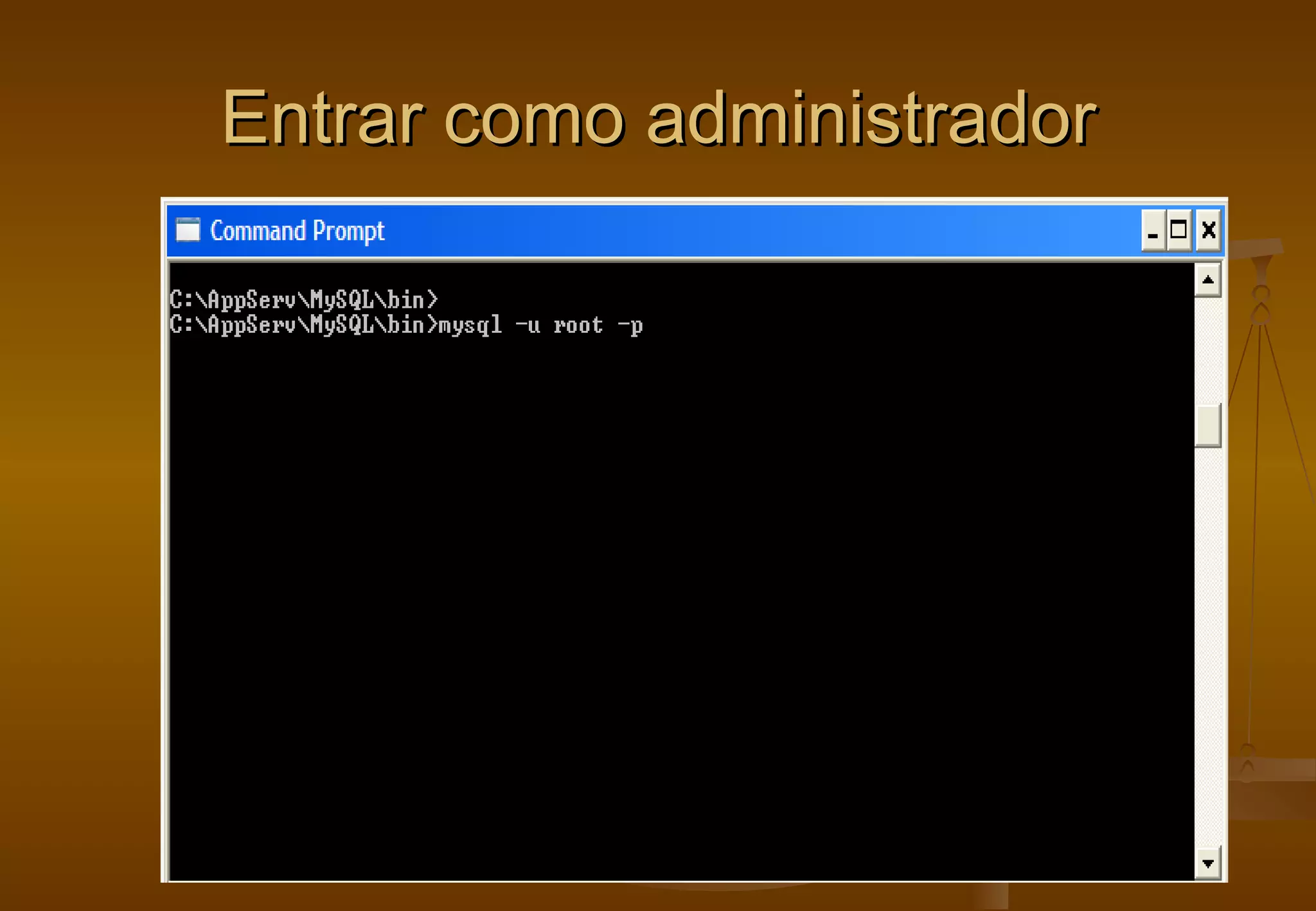 Entrar como administrador
 