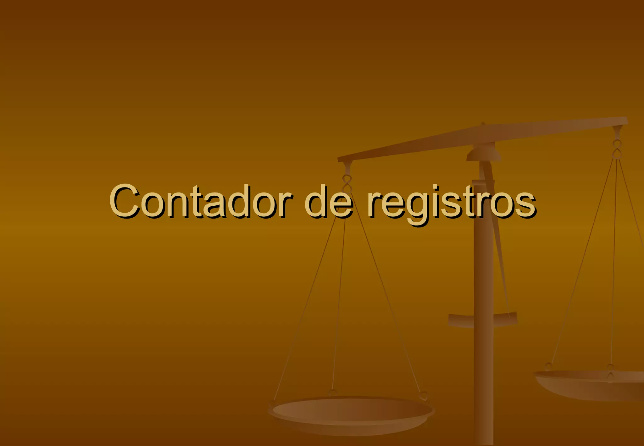 Contador de registros
 