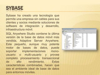 Base de datos móviles | PPTX