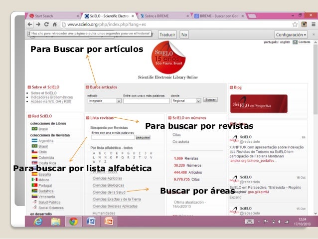 Base De Datos Scielo Scielo como buscador de articulos y revistas. base de datos scielo