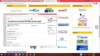Accedemos a la base de datos desde 1996
 