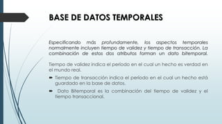 Base de datos temporales PPT