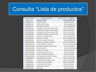 Base de datos tienda de abarrotes