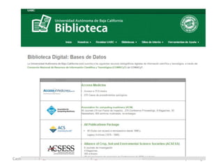 Castillo F. María del Carmen Facultad de Medicina y Psicología
 