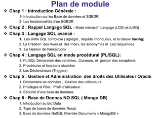 Lmd Sql Base de donnees Avancees et Intro à NoSQL.ppt