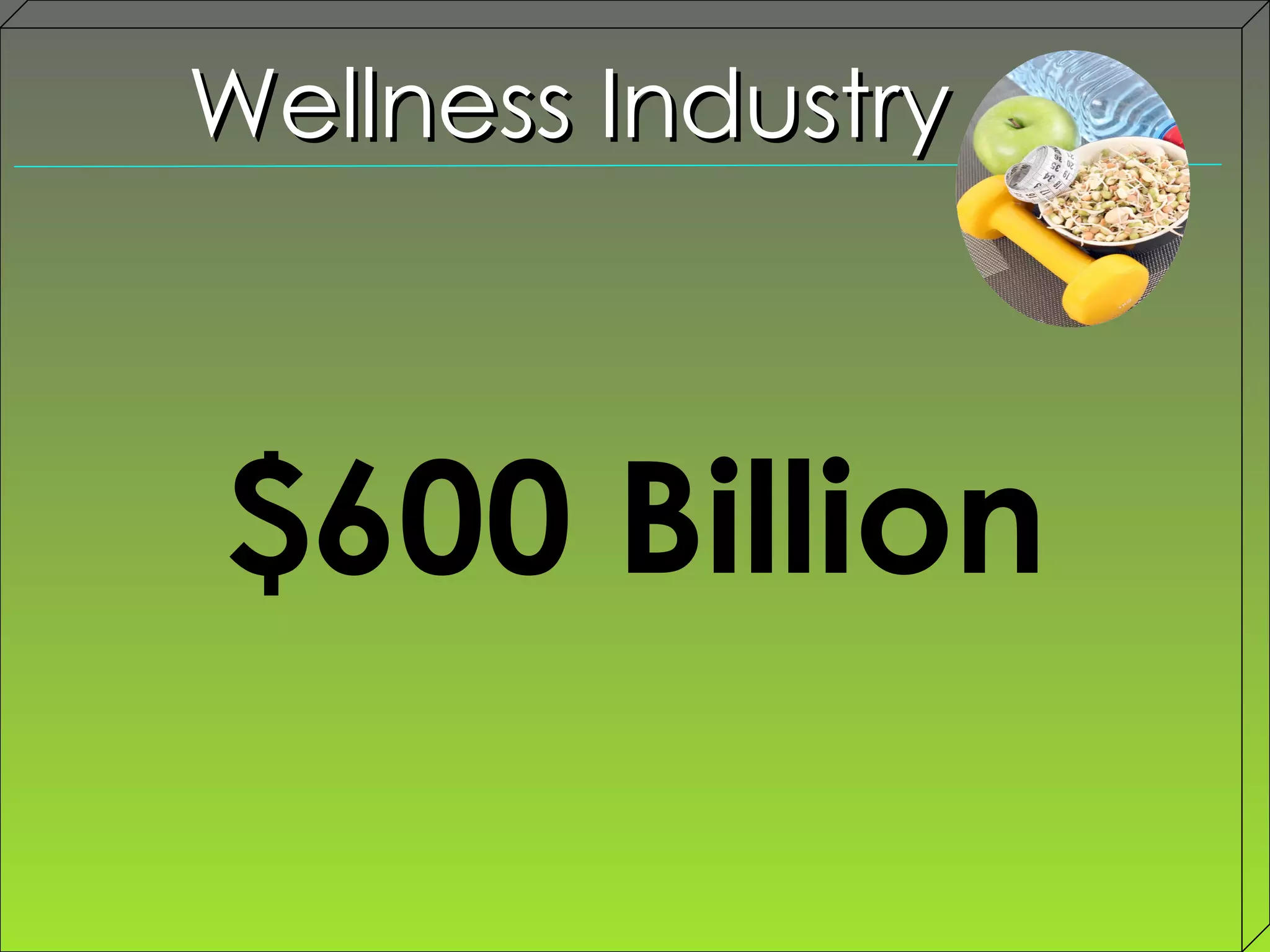 $600 Billion Wellness Industry 