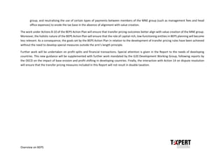 Base Erosion and Profit Shifting - An overview | PDF