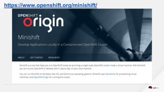 https://www.openshift.org/minishift/
 