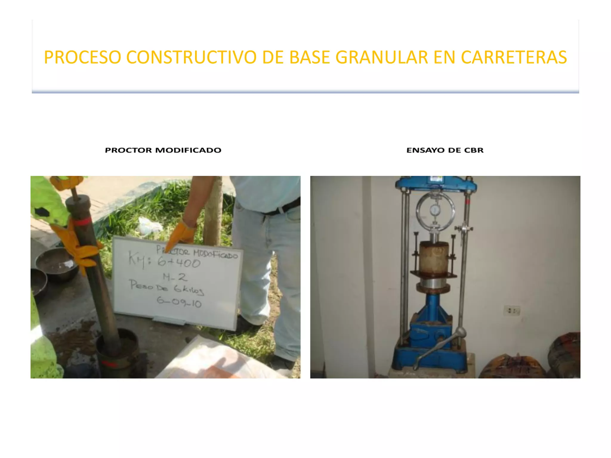 Base granular proceso constructivo | PDF