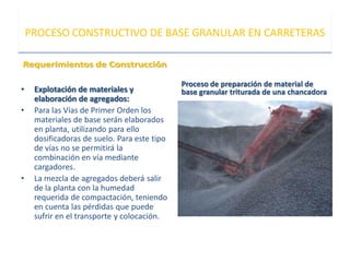 Base granular proceso constructivo | PDF