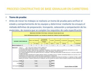 Que Es Base Gradual Base granular proceso constructivo | PDF
