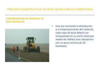 Base granular proceso constructivo | PDF